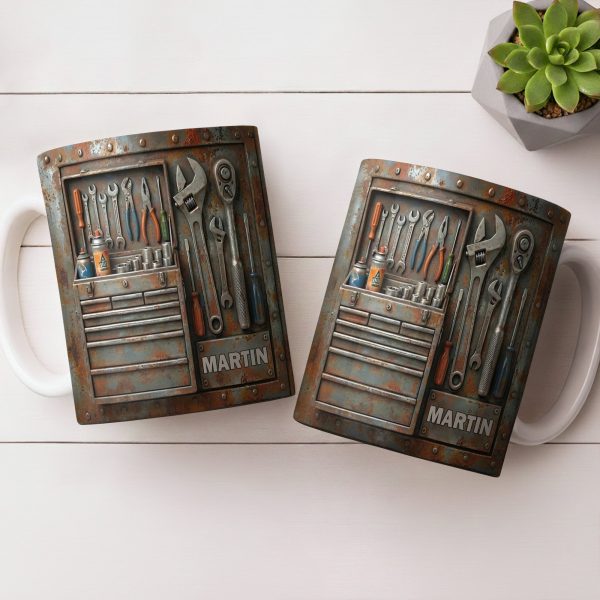 Personalized Custom Name and Tools Coffee Mug - Personalized Custom Coffee Mug - JBS121_MG