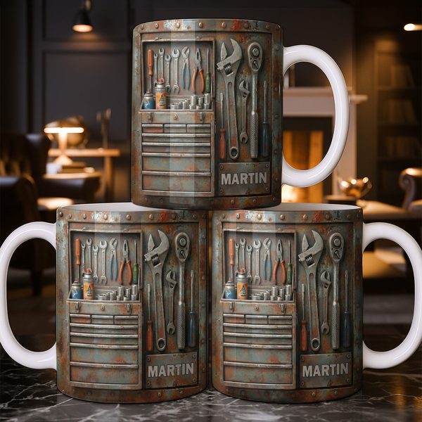 Personalized Custom Name and Tools Coffee Mug - Personalized Custom Coffee Mug - JBS121_MG