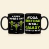 Personalized Dad Coffee Mug Best Dad In The Galaxy, Gift For Dad BLM-06HUHN300323