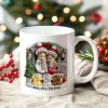 Personalized Farmhouse Couple Mug with Optional Pet Dog Cat, Christmas Gift for Him, Gift for Her