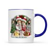 Personalized Farmhouse Couple Mug with Optional Pet Dog Cat, Christmas Gift for Him, Gift for Her