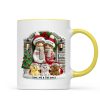 Personalized Farmhouse Couple Mug with Optional Pet Dog Cat, Christmas Gift for Him, Gift for Her
