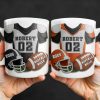 Personalized Football Team Pride Mug With Jersey and Helmet - Personalized Custom Coffee Mug - SPORT041_MG