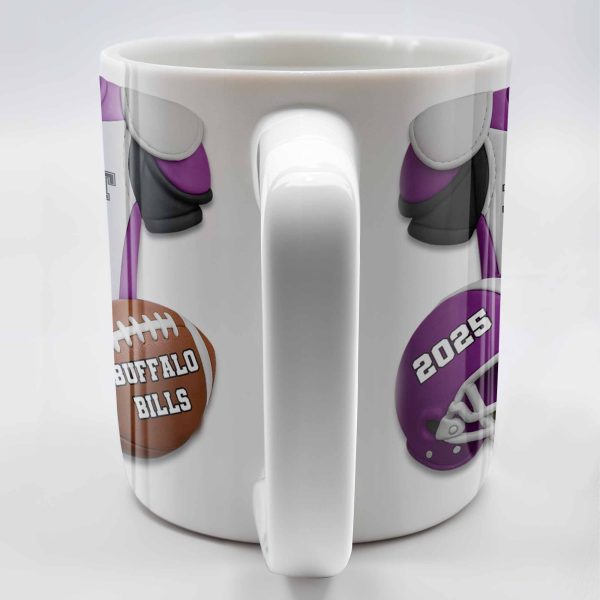 Personalized Football Team Pride Mug With Jersey and Helmet - Personalized Custom Coffee Mug - SPORT041_MG