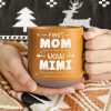 Personalized Gift First Mom Now Grandma Engraved Pottery Mug HO82 891921