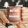 Personalized Gift First Mom Now Grandma Engraved Pottery Mug HO82 891921