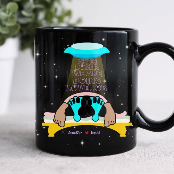 Personalized Gift For Couple Mug Get In Loser