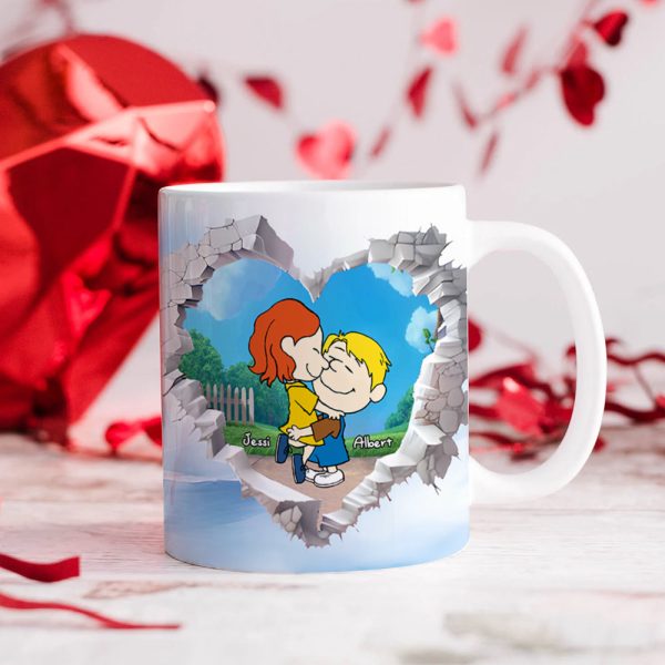 Personalized Gift For Couple Valentine Mug Cartoon Couple 01OHLU191224HG