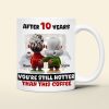 Personalized Gift For Couple White Mug Cartoon Characters Valentine 04OHLU181224