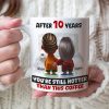 Personalized Gift For Couple White Mug Cartoon Characters Valentine 04OHLU181224