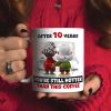 Personalized Gift For Couple White Mug Cartoon Characters Valentine 04OHLU181224