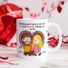 Personalized Gift For Couples Valentine White Mug Couple Holding Hand 01KALU261224DA