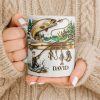 Personalized Gift For Fishing Enthusiasts With Fisherman And Lures - Personalized Custom Coffee Mug - FISH021_MG