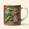 Personalized Gift For Game Loving Couple White Mug, Adventurer & His Princess 04QHDT231224