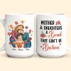 Personalized Gift for Mother or Daughter Ceramic Mug Featuring Hugging Scene with 'First Our Mother, Forever Our Friend'
