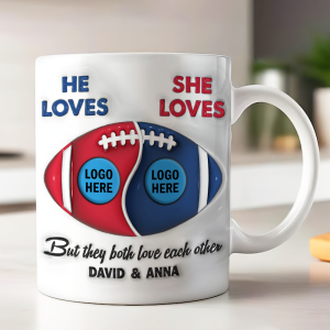 Personalized Gifts For American Football-loving Couple Coffee Mug 04hupu230125