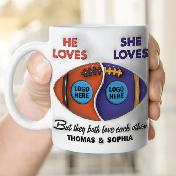 Personalized Gifts For American Football-loving Couple Coffee Mug 04hupu230125