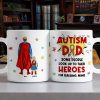 Personalized Gifts For Autism Dad Coffee Mug Father's Day Super Dad And Kids 042TOMH240225PA