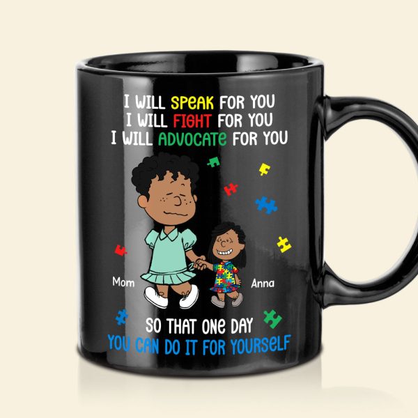 Personalized Gifts For Autism Mom Coffee Mug 03xqtn250225hh I Will Fight For You So That One Day You Can Do It For You