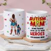 Personalized Gifts For Autism Mom Coffee Mug Mother's Day Super Mom And Kids 041TOMH240225PA