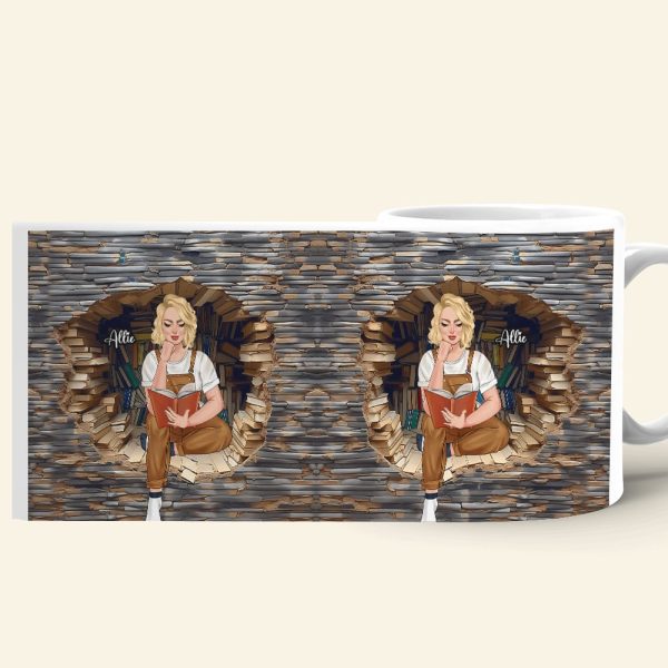 Personalized Gifts For Book Lovers Coffee Mug Reading Girl