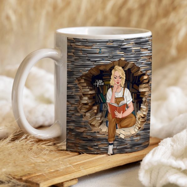 Personalized Gifts For Book Lovers Coffee Mug Reading Girl