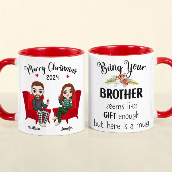Personalized Gifts For Brother Coffee Mug Christmas 01ACDT300924HH
