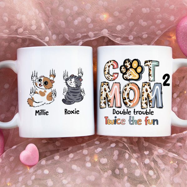Personalized Gifts For Cat Mom Coffee Mug 04QHDT230324 Mother's Day