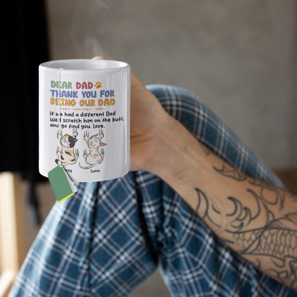 Personalized Gifts For Cat Mom Coffee Mug Thank You For Being Our Mom