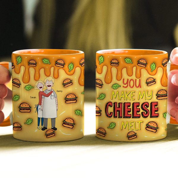 Personalized Gifts For Couple Accent Mug Melt Cheese 01TGQN271224HG