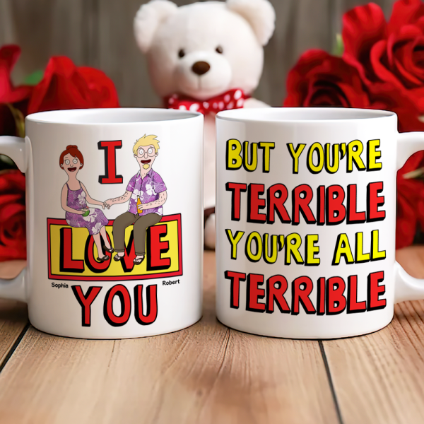 Personalized Gifts For Couple Coffee Mug 02ohpu140225pa I Love You
