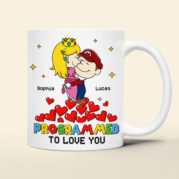 Personalized Gifts For Couple Coffee Mug 02totn201224hg Programmed To Love You