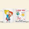 Personalized Gifts For Couple Coffee Mug 04totn020124hg Love You Until The End Of The Universe