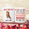 Personalized Gifts For Couple Coffee Mug All My Thoughts Involve Me And You 02OHPU120124