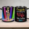 Personalized Gifts For Couple Coffee Mug Congrats On Becoming My Wife You Lucky 03OHMH060225HG