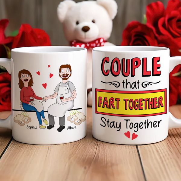 Personalized Gifts For Couple Coffee Mug Couple Fart Together 04OHQN110225PA
