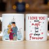 Personalized Gifts For Couple Coffee Mug I Love You More Most Always Forever