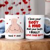 Personalized Gifts For Couple Coffee Mug I Love Your Body And Mind