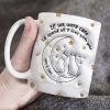 Personalized Gifts For Couple Coffee Mug If We Were Cats I'd Spend All 9 Lives With You