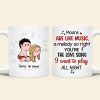 Personalized Gifts For Couple Coffee Mug Moans Are Like Music
