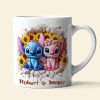 Personalized Gifts For Couple Coffee Mug Romantic Cartoon 04HUDT120425