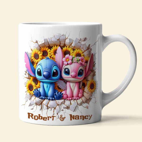 Personalized Gifts For Couple Coffee Mug Romantic Cartoon 04HUDT120425