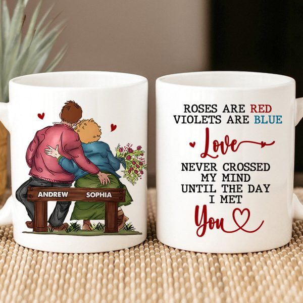 Personalized Gifts For Couple Coffee Mug Rose Are Red Violets Are Blue 06DTDT010324