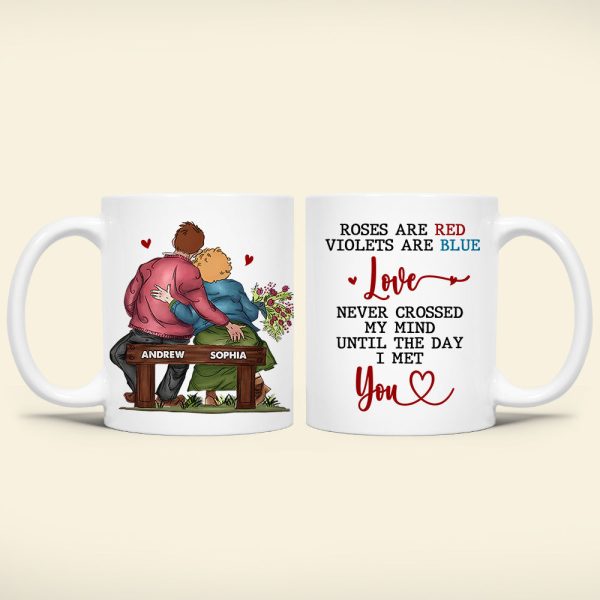 Personalized Gifts For Couple Coffee Mug Rose Are Red Violets Are Blue 06DTDT010324