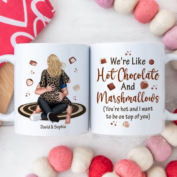 Personalized Gifts For Couple Coffee Mug We're Like Hot Chocolate