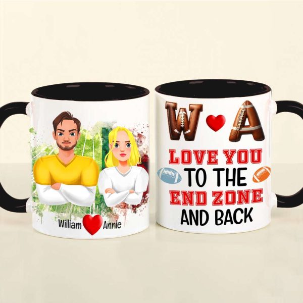 Personalized Gifts For Couple Love Football Sport Accent Mug 04XQLU221024