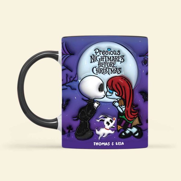 Personalized Gifts For Couples, Black Accent Mugs 01HUTI030824 Affectionate Couple