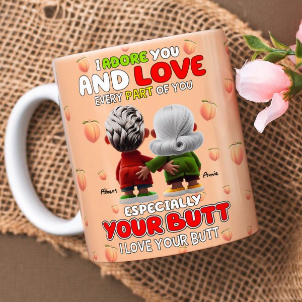Personalized Gifts For Couples Coffee Mug I Adore And Love Every Part Of You 02OHLU240125