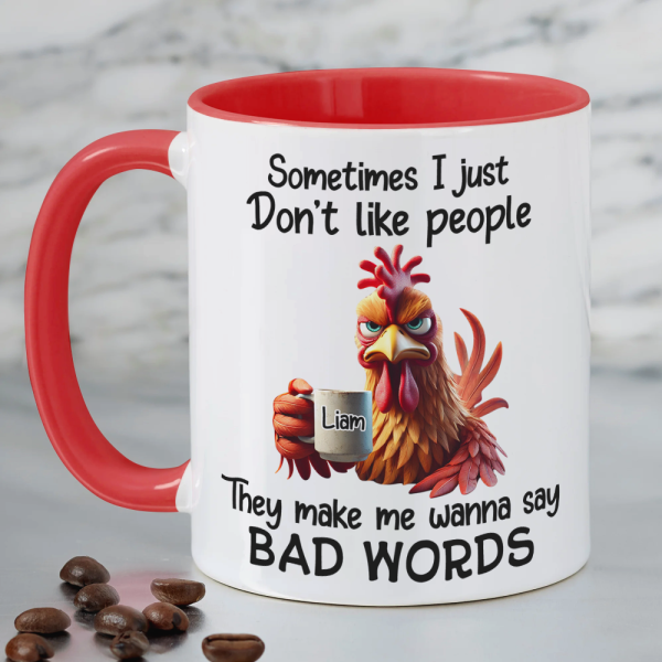 Personalized Gifts For Coworker Coffee Mug Bad Words 03xqpu150125