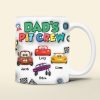 Personalized Gifts For Dad 3D Inflated Mug, Dad's Pit Crew 01kapu210824
